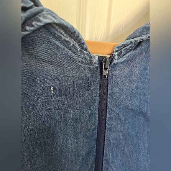 Habitual Girls Denim Chambray Romper Size 12 - Picture 4 of 5